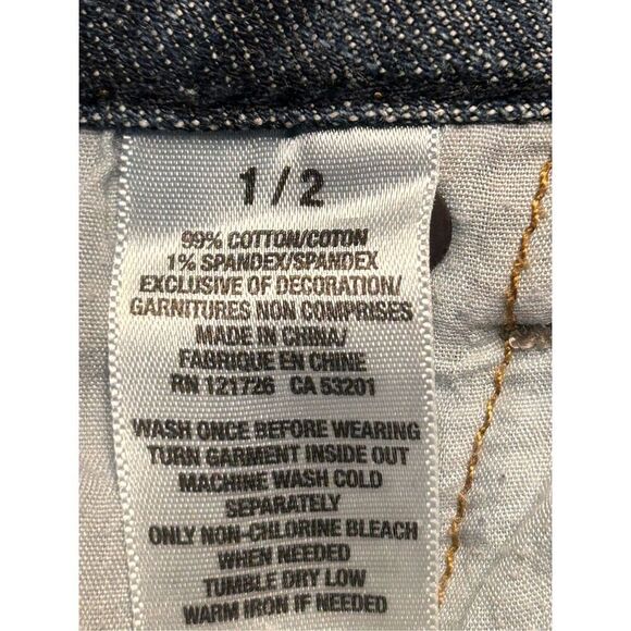 Aeropostale Capri Jeans Womens Size 1/2 Distressed (4406) - Picture 7 of 7